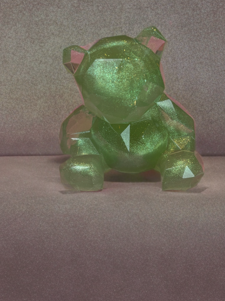 Abstract Bear Green
