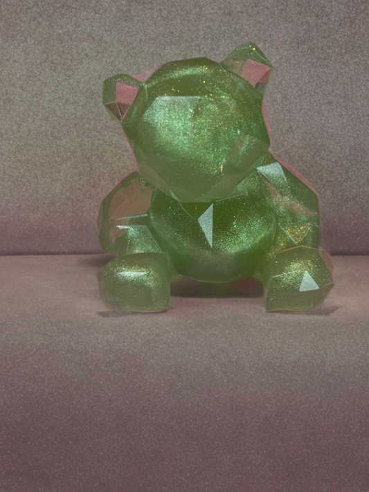 Abstract Bear Green