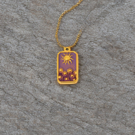 Zon en Zonnebloem hanger