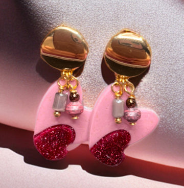 Dangling Hearts Red